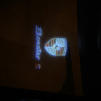 PORSCHE LOGO PROJECTOT LIGHTS Nr.53 (Menge 1 = 2 Logo Film / 2 Türleuchten)