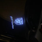 PORSCHE LOGO PROJECTOT LIGHTS Nr.81 (cantidad 1 = 2 logo película / 2 luces de puerta)