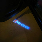 AUDI LOGO PROJECTOT LIGHTS Nr.19 (الكمية 1 = 2 Logo Films /2 أضواء الباب)