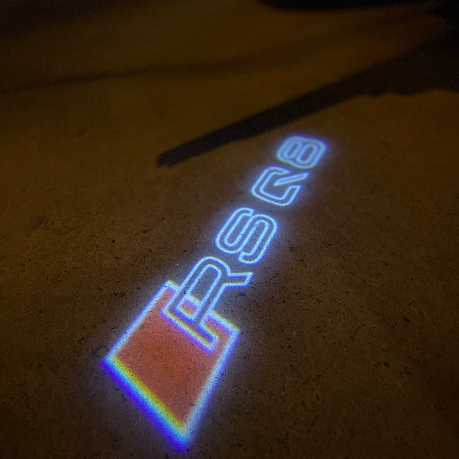 AUDI LOGO PROJECTOT LIGHTS Nr.19 (Menge 1 = 2 Logo Folien /2 Türleuchten)