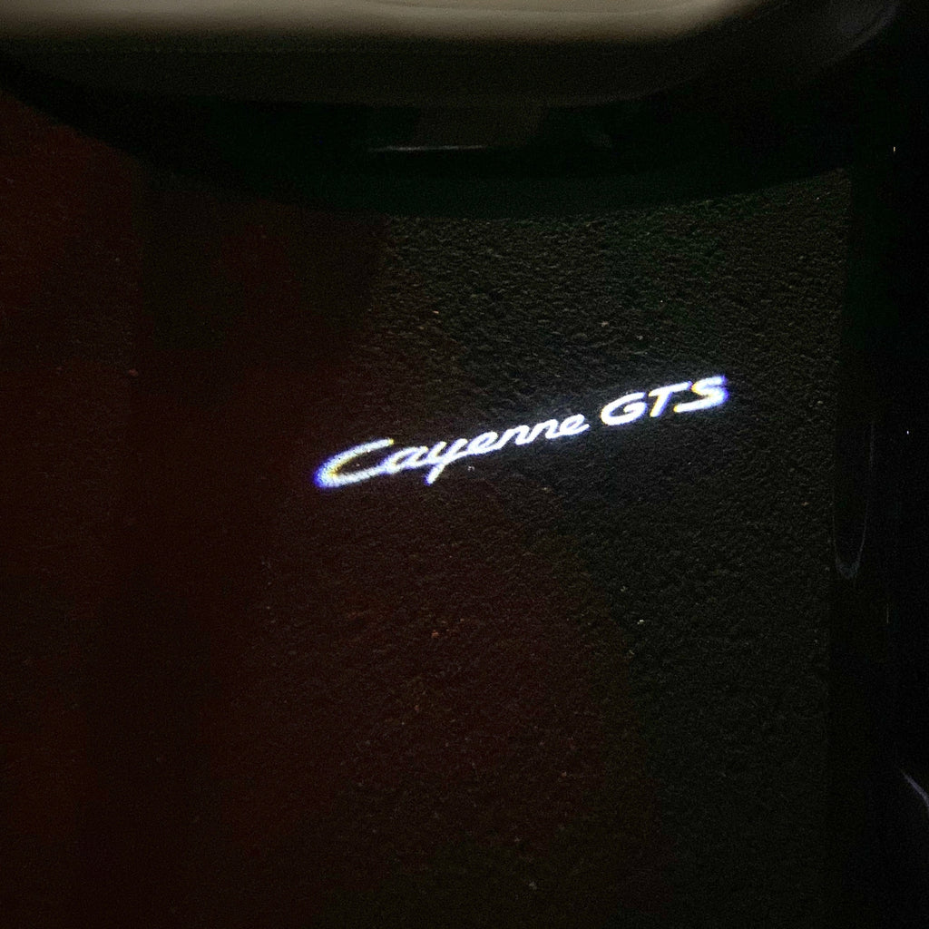 PORSCHE LOGO PROJECTOR LIGHTS Nr.61 (Menge 1 = 2 Logo Film / 2 Türlichter)