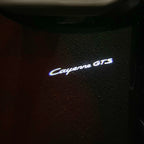 PORSCHE LOGO PROJECTOR LIGHTS Nr.61 (Menge 1 = 2 Logo Film / 2 Türlichter)