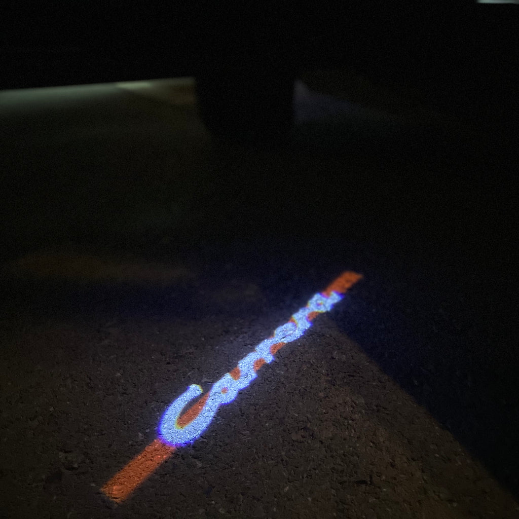 PROJECTEUR PORSCHE LOGO LIGHTS Nr.80 (quantité 1 = 2 Film Logo / 2 feux de porte)