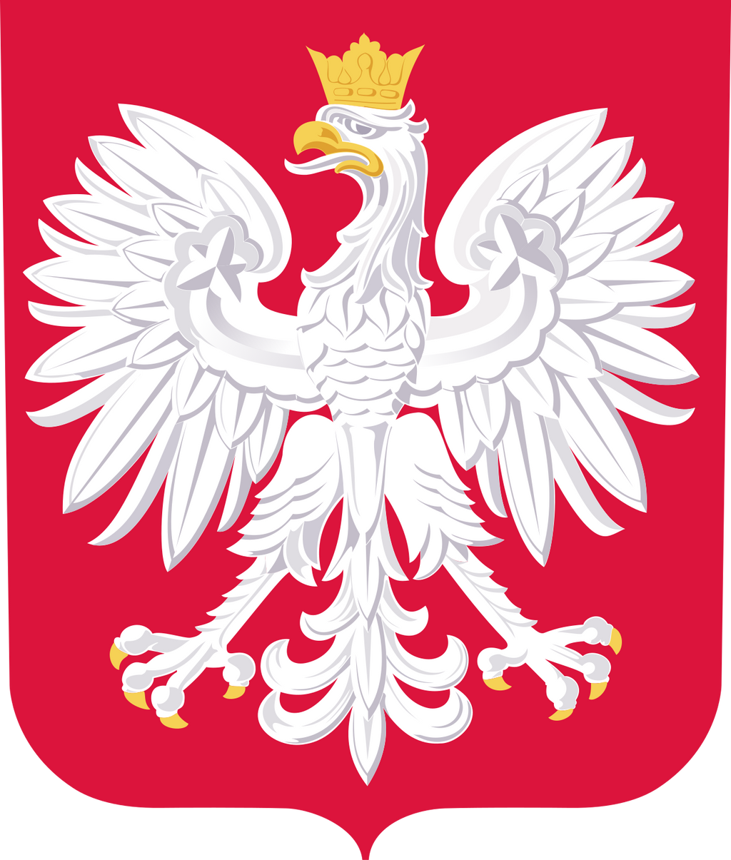 Logo Rzeczpospolita Polska National Flag (quantità 1 = 1 set / 2 pellicole logo / Può sostituire di luci altri loghi)
