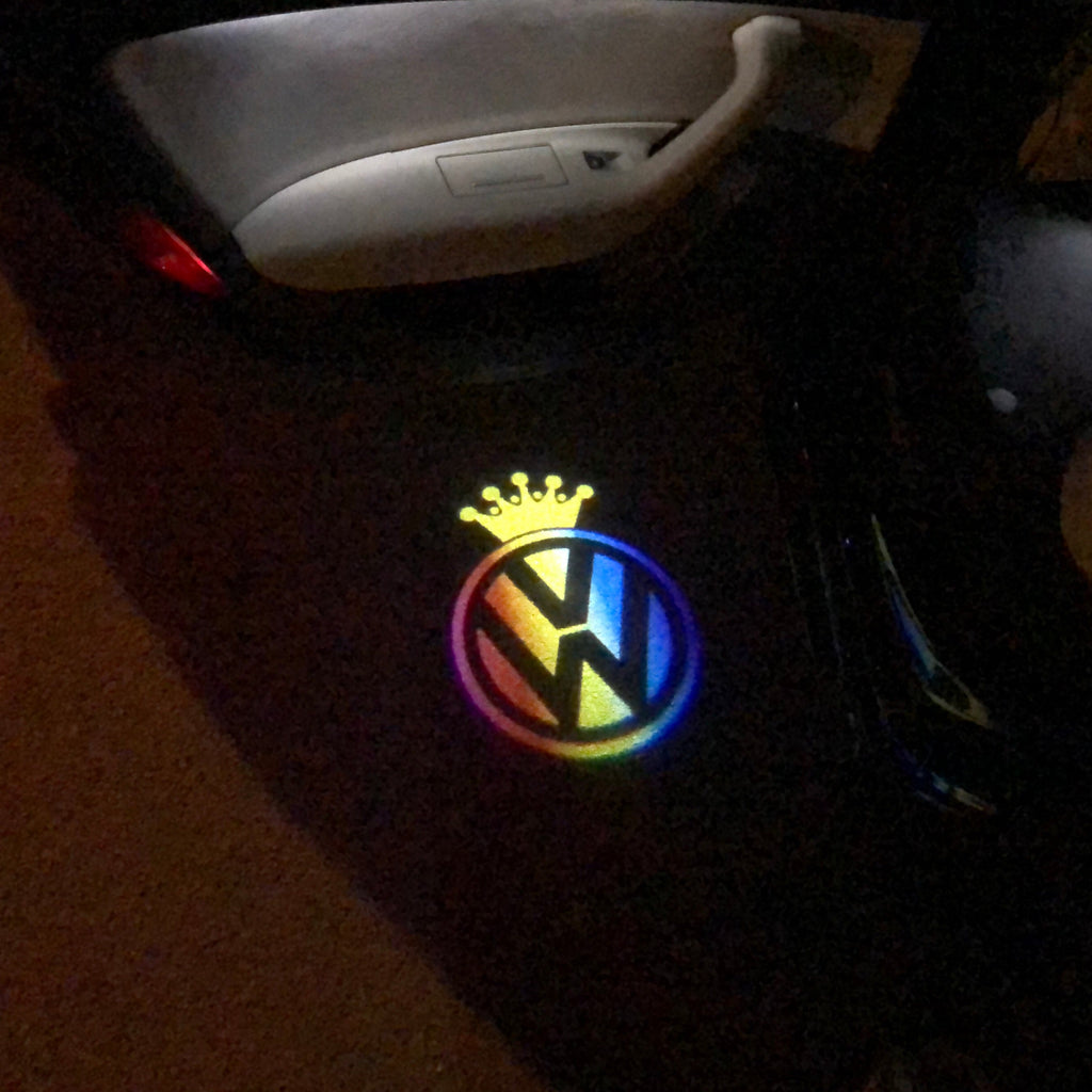 Volkswagen Türleuchten Logo Nr. 01 (Menge 1 = 2 Logofolie / 2 Türleuchten)
