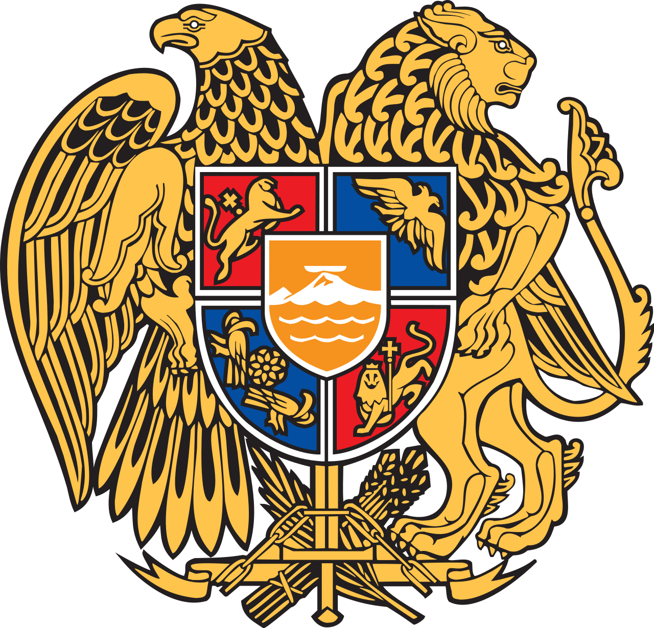 Armenien Հայաստանի Հանրապետություն Nationalflagge Logo (Menge 1 = 1 Sätze / 2 Logo Film / Kann von Lichtern andere Logos ersetzen)