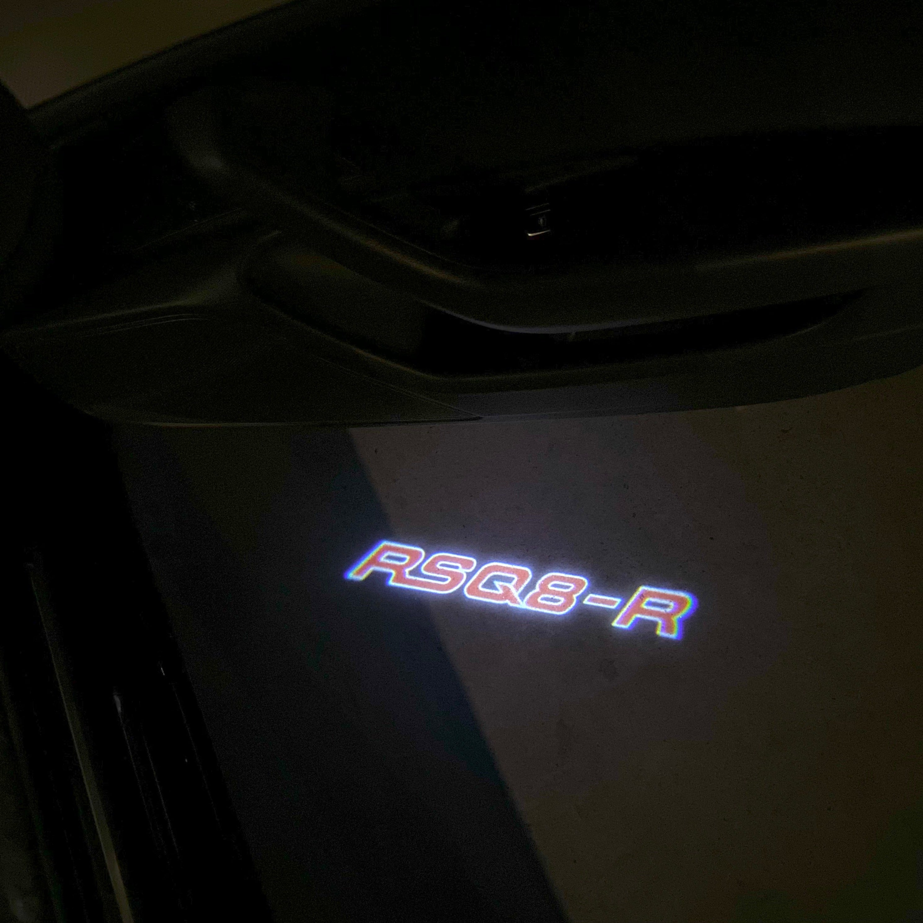 AUDI LOGO PROJECTOT LIGHTS Nr.19 (Menge 1 = 2 Logo Folien /2 Türleuchten)