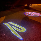 Volkswagen luci porta R Logo Nr. 154 (quantità 1 = 2 pellicola logo / 2 luci porta)