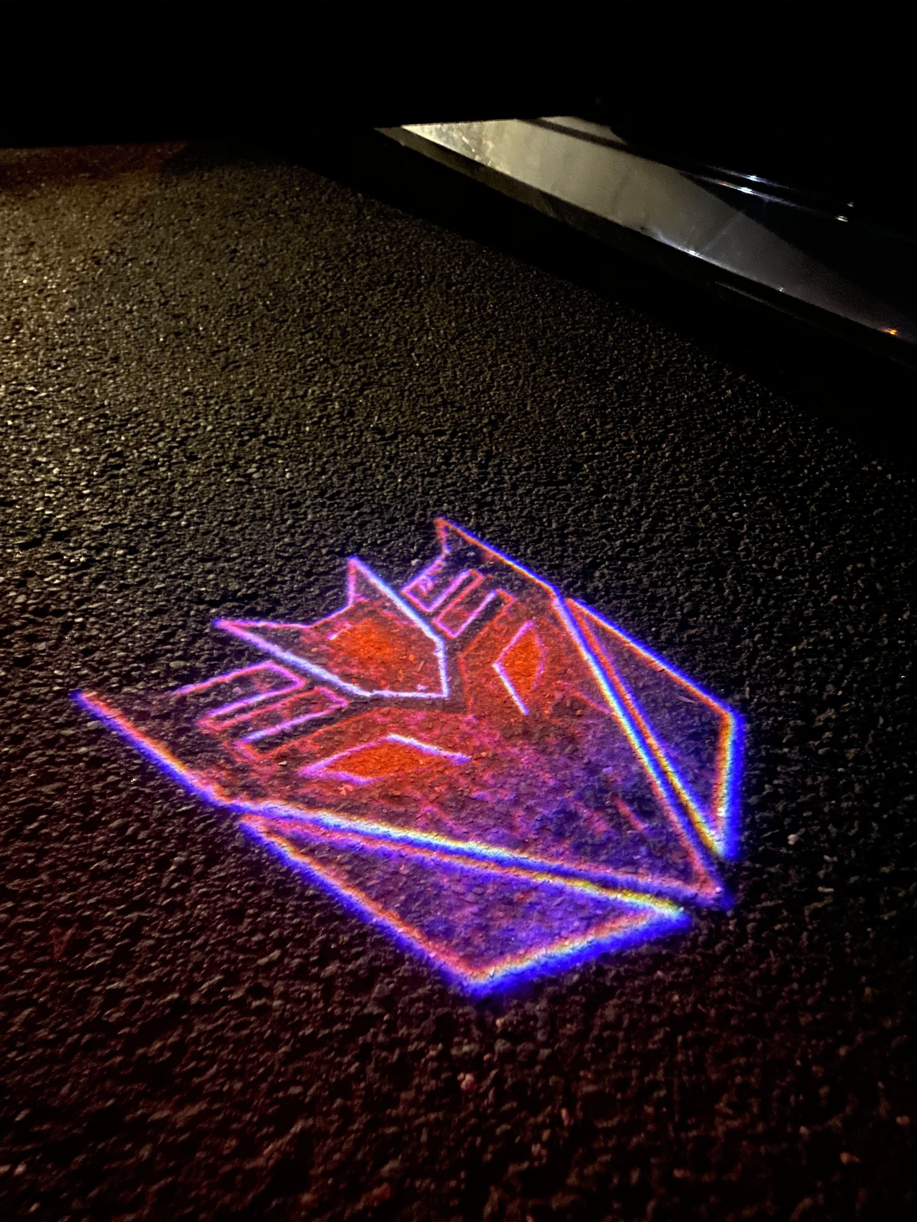 Transformers Logo door lights Nr.263  (quantity 1 = 2 Logo Films /2 door lights）Movie Series Logo