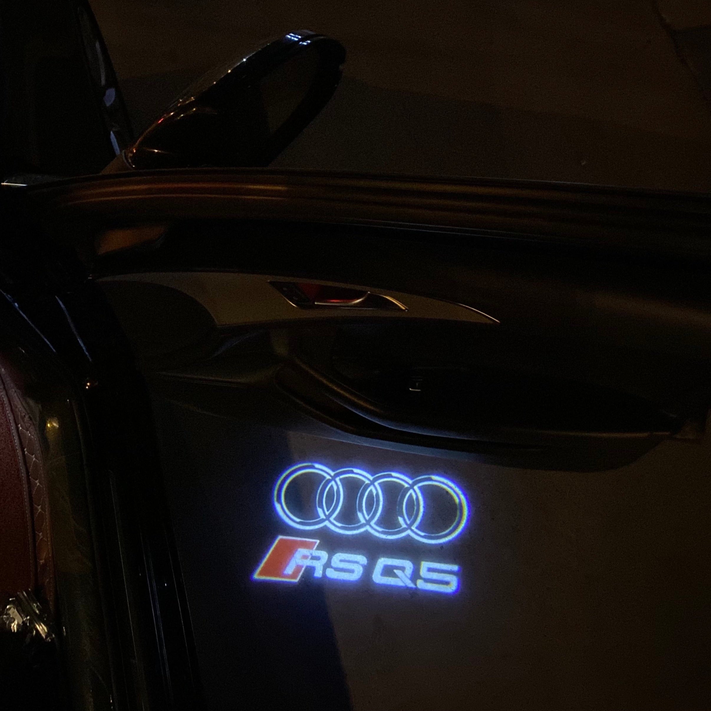 AUDI LOGO PROJECTOT LIGHTS Nr.19 (Menge 1 = 2 Logo Folien /2 Türleuchten)