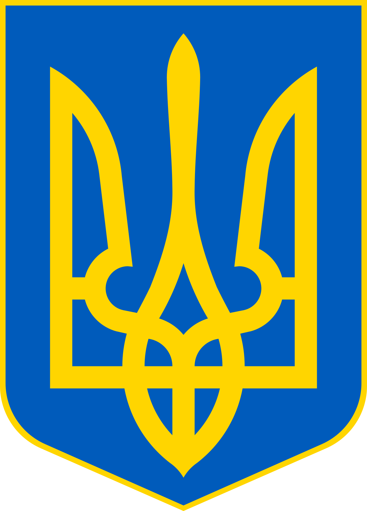 Logo della bandiera nazionale dell'Ucraina Украïна (quantità 1 = 1 set / 2 pellicole con logo / Può sostituire le luci altri loghi)