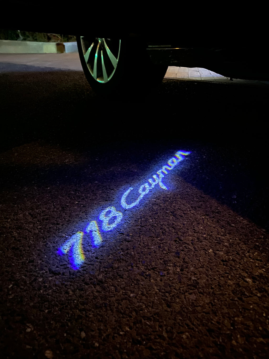Porsche Cayman logo Project LAMP No. 10 (Number 1 = 2 logotipos Film / 2 door lamps)