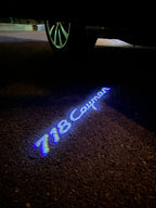 Porsche Cayman logo Project LAMP No. 10 (Number 1 = 2 logotipos Film / 2 door lamps)