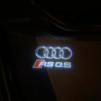 AUDI LOGO PROJECTOT LIGHTS Nr.19 (الكمية 1 = 2 Logo Films /2 أضواء الباب)