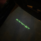 AUDI LOGO PROJECTOT LIGHTS Nr.19 (Menge 1 = 2 Logo Folien /2 Türleuchten)