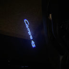 PORSCHE LOGO PROJECTOT LIGHTS Nr.80 (cantidad 1 = 2 logo película / 2 luces de puerta)