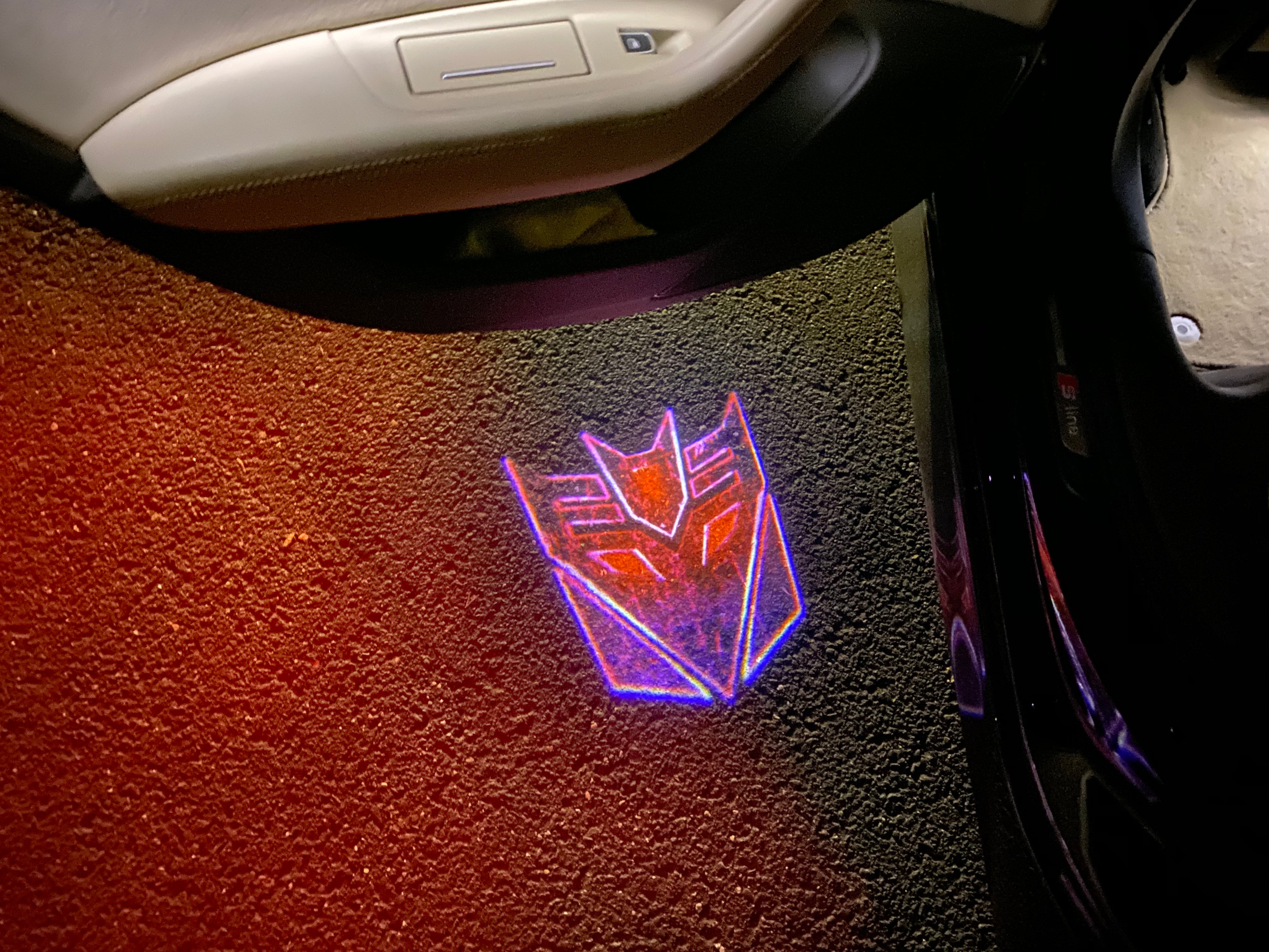 Transformers Logo door lights Nr.263  (quantity 1 = 2 Logo Films /2 door lights）Movie Series Logo
