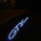 LUCES DE PROYECTOR DE LOGOTIPO ORIGINAL PORSCHE N ° 03 (cantidad 1 = 2 Película de logotipo / 2 luces de puerta)