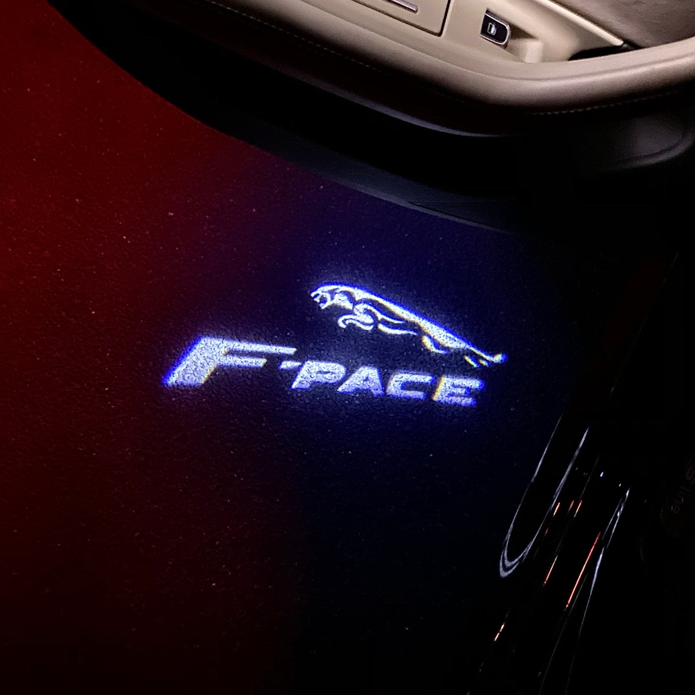 JAGUAR LOGO مشروع الاضواء رقم Nr.112 (الكمية 1 = 1 مجموعات / 2 اضواء بالباب)