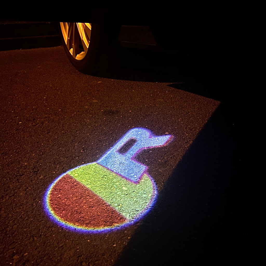 LUCES DE PROYECTOR LOGO JAGUAR Nr.42 (cantidad 1 = 1 juegos / 2 luces de puerta)