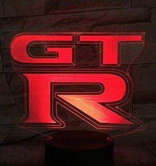 GTR-R35 LOGO PROJECTOT LIGHTS Nr.06 (quantità 1 = 2 Pellicole logo /2 luci porta)