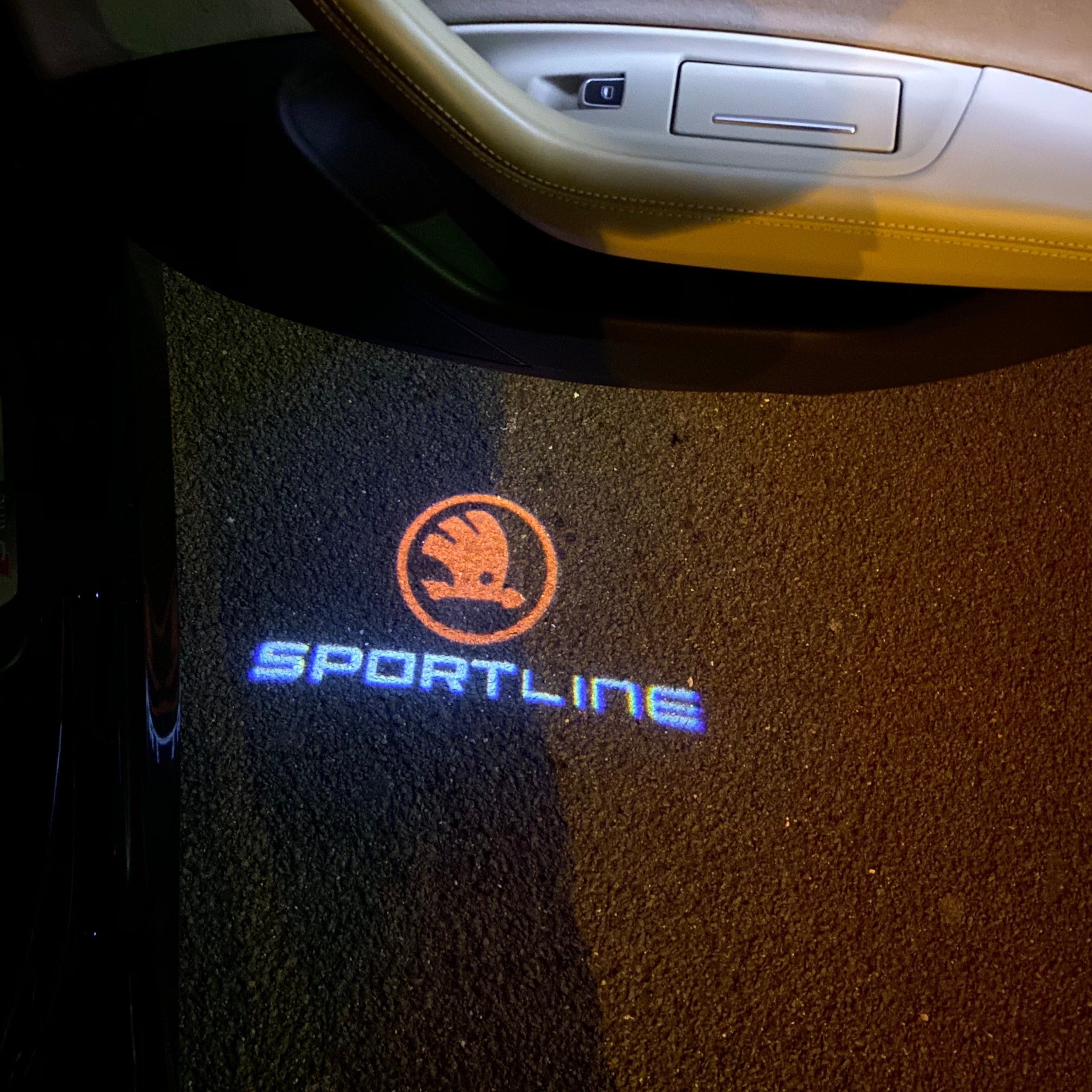 SPORT الخط LOGO PROJECTOT أضواء Nr.05 (كمية 1 = 2 شعار فيلم / 2 أضواء الباب)