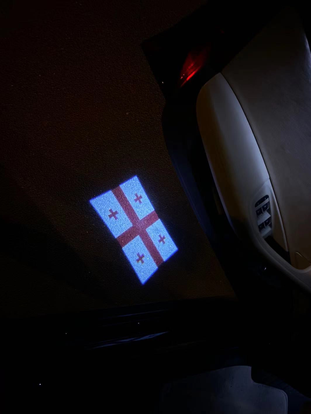 Georgia Georgia National Flag Logo (Anzahl 1 = 1 Sätze / 2 Logo Film / Kann Lichter anderer Logos ersetzen)