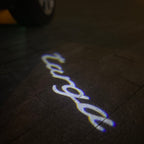 PROJECTEUR PORSCHE LOGO LUMIÈRES Nr.68 (quantité 1 = 2 Film Logo / 2 lumières de porte)