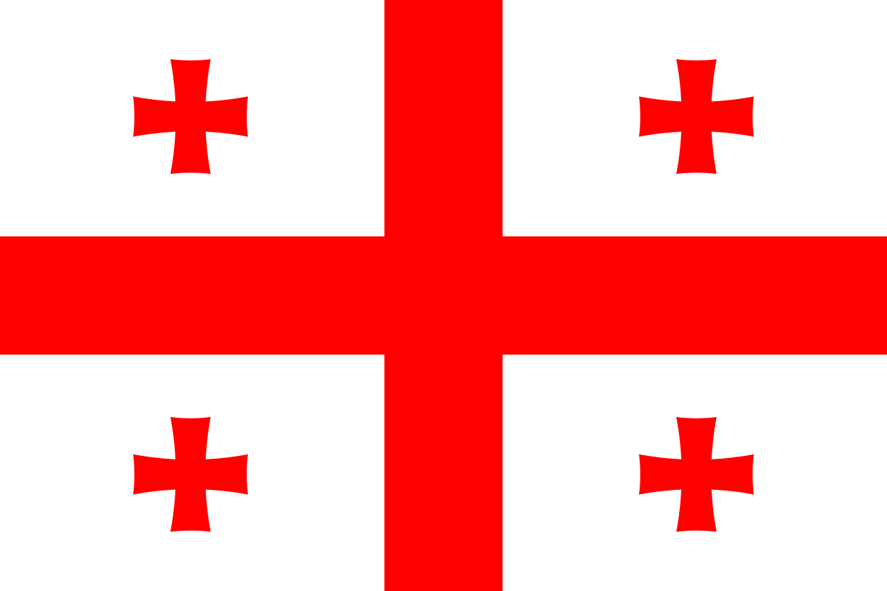 Georgia Georgia National Flag Logo (Anzahl 1 = 1 Sätze / 2 Logo Film / Kann Lichter anderer Logos ersetzen)