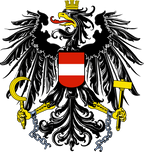 Logo du drapeau national de l'Autriche Österreich (quantité 1 = 1 ensembles / 2 films de logo / Peut remplacer les lumières d'autres logos)