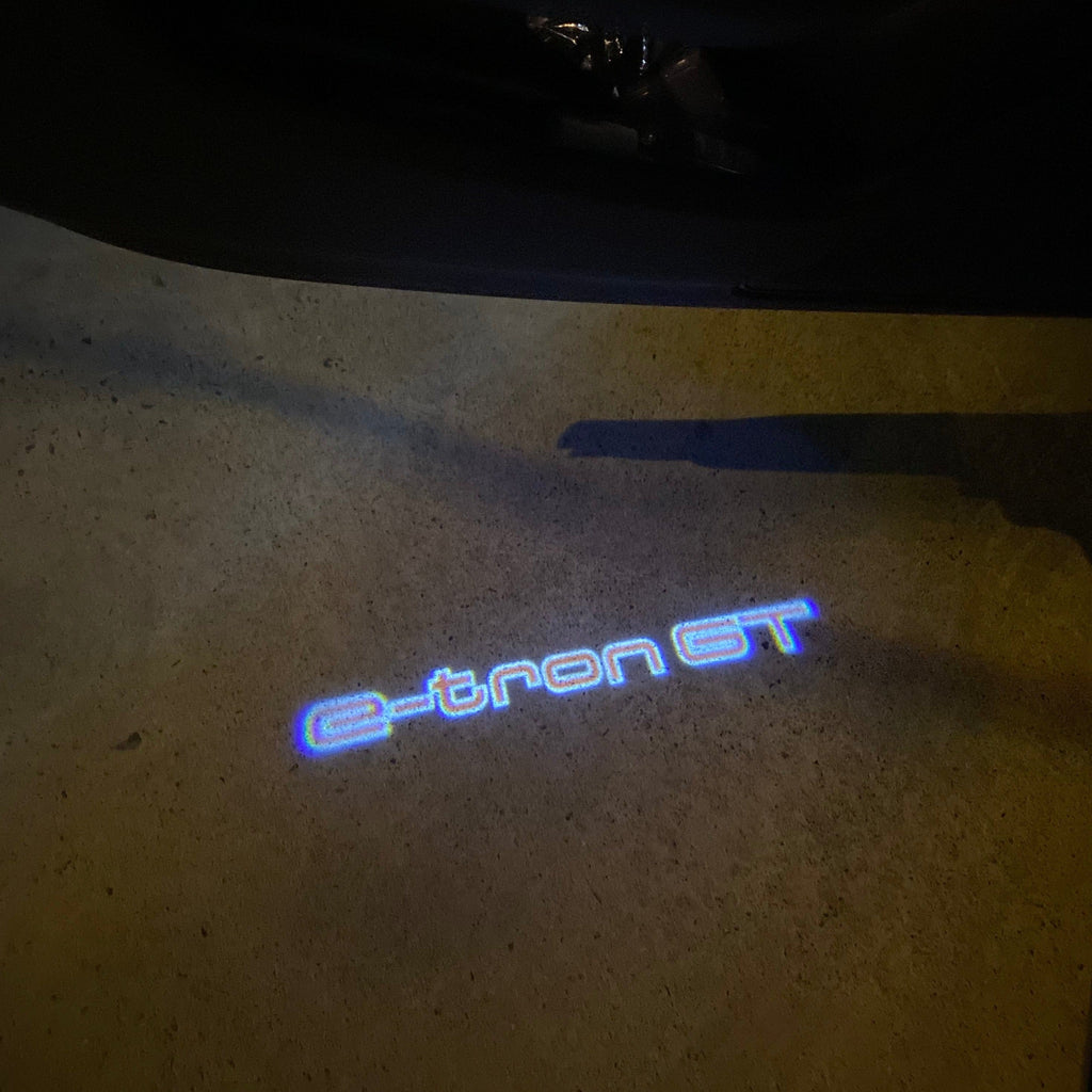 AUDI LOGO PROJECTOT LIGHTS Nr.19 (Menge 1 = 2 Logo Folien /2 Türleuchten)
