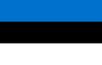 Logo du drapeau estonien Eesti vabariik (quantité 1 = 1 ensemble / 2 films de logo / remplaçables par d'autres feux de logo)