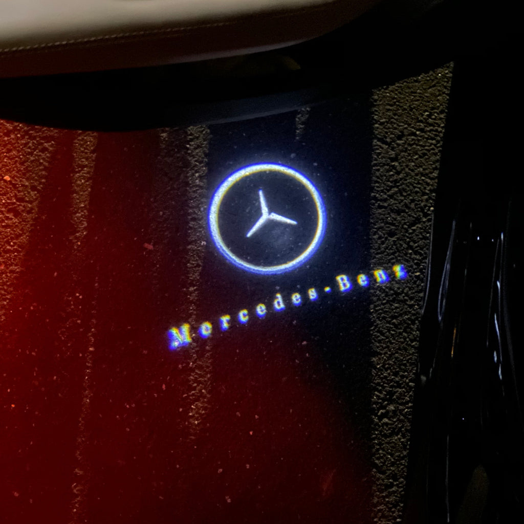 MERCEDES BENZ LOGO PROJECTOT LIGHTS Nr.01 (Menge 1 = 1 Sets/2 Türleuchten)