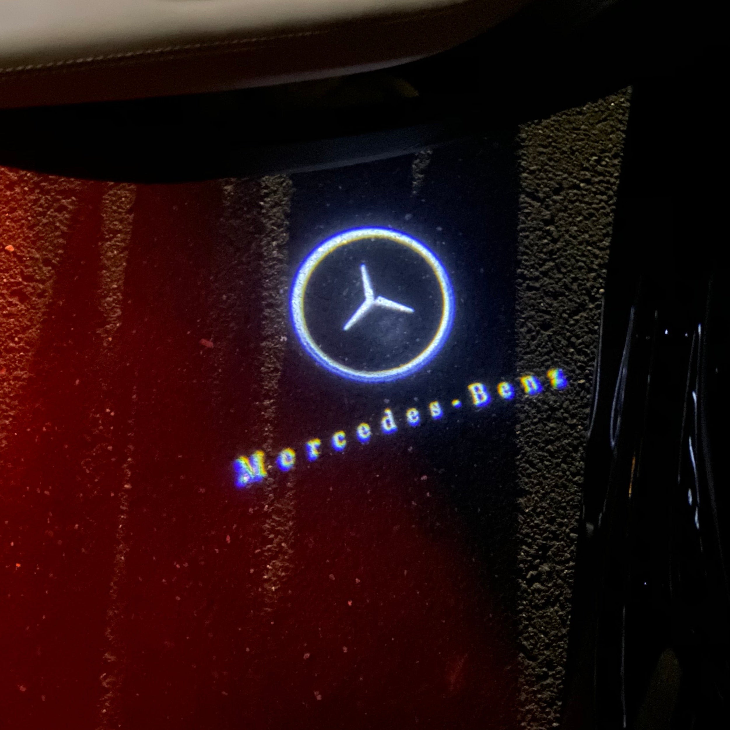 LUCI PROIETTORI LOGO MERCEDES BENZ Nr.01 (quantità 1 = 1 set / 2 luci porta)