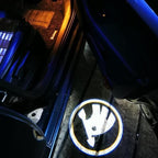 SKODA LOGO PROJECTOR LIGHTS Nr.17 (quantité 1 = 2 Film Logo / 2 lumières de porte)