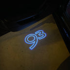 SAAB 93 LOGO PROJECROTR LIGHTS Nr.2510  (quantity 1 = 1 sets/2 door lights)