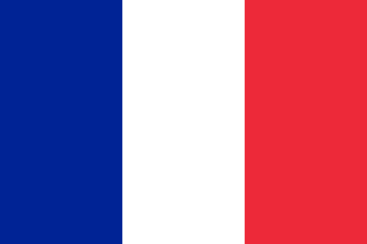 شعار العلم الوطني France République française (الكمية 1 = 1 مجموعة / 2 شعار فيلم / يمكن استبدال أضواء الشعارات الأخرى)