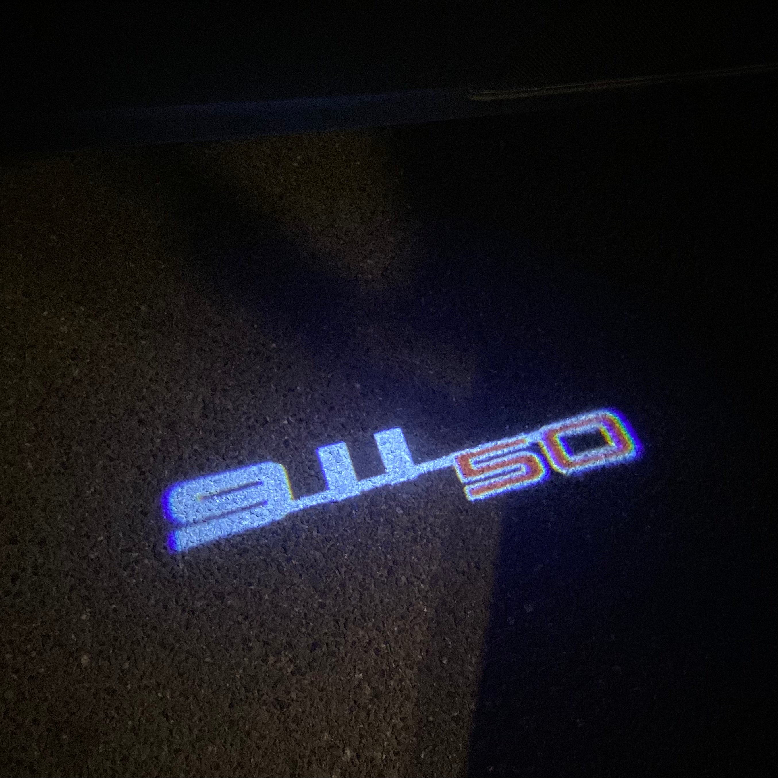 PORSCHE LOGO PROJECTOT LIGHTS Nr.46 (quantité 1 = 2 Logo Film / 2 feux de porte)