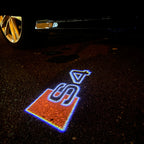 AUDI LOGO PROJECTOT LIGHTS Nr.19 (الكمية 1 = 2 Logo Films /2 أضواء الباب)