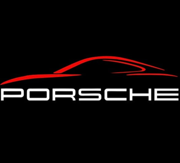 PORSCHE LOGO PROJECTOT LIGHTS Nr.51 (quantité 1 = 2 Logo Film / 2 feux de porte)