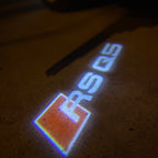 AUDI LOGO PROJECTOT LIGHTS Nr.19 (الكمية 1 = 2 Logo Films /2 أضواء الباب)