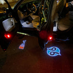 AUDI LOGO PROJECTOT LIGHTS Nr.19 (الكمية 1 = 2 Logo Films /2 أضواء الباب)