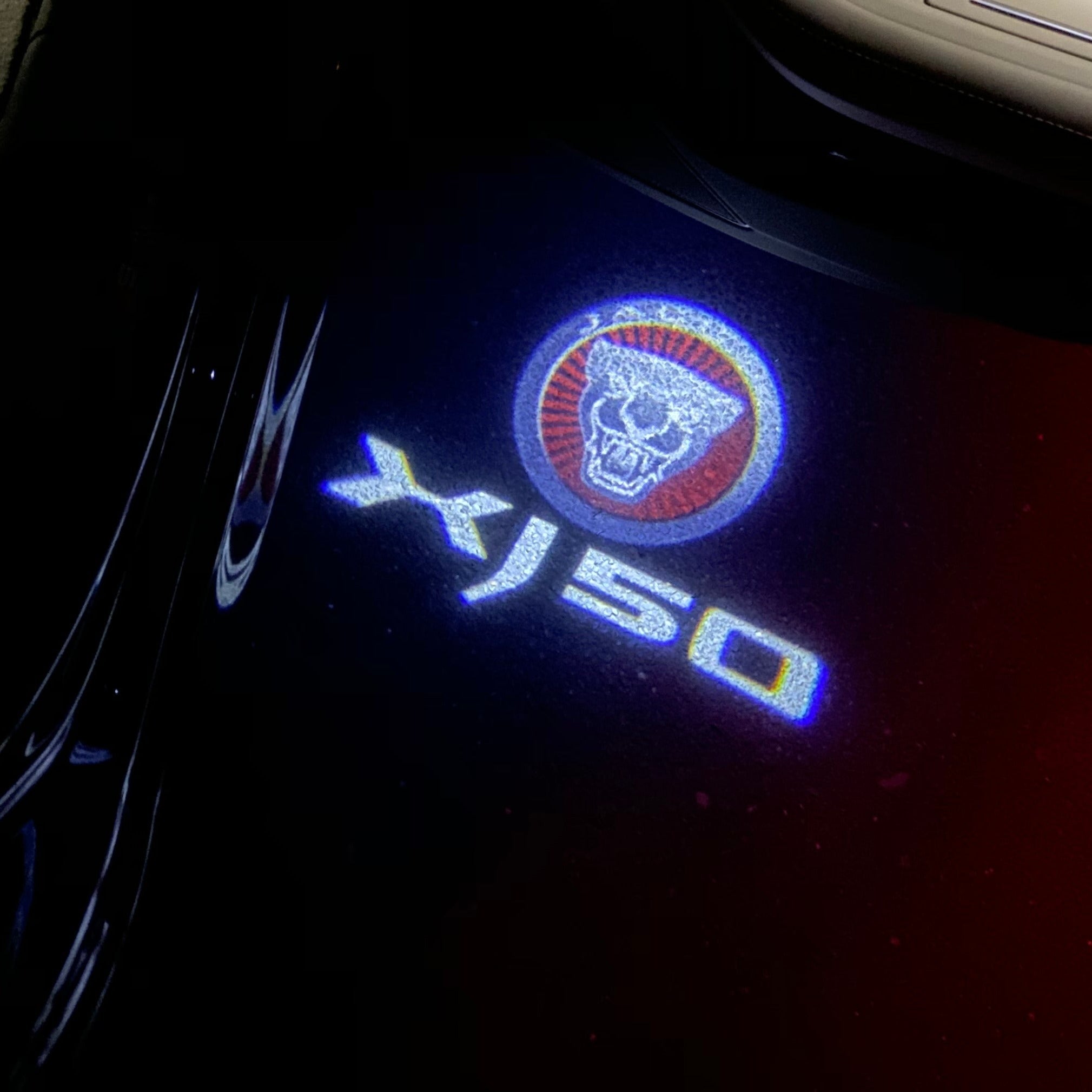 JAGUAR LOGO PROJECTOR LIGHTS Nr.103 (Menge 1 = 1 Sätze / 2 Türlichter)