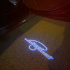 SKODA Laurin & Klement LOGO PROJECTOR LIGHTS Nr.19 (الكمية 1 = 2 فيلم شعار / 2 باب)