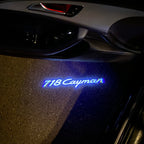 Porsche Cayman logo Project LAMP No. 10 (Number 1 = 2 logotipos Film / 2 door lamps)