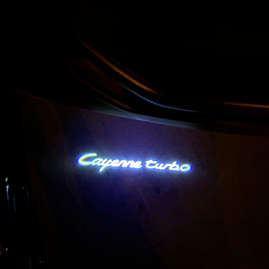 LUCES DE PROYECTOR DE LOGOTIPO PORSCHE No 39 (cantidad 1 = 2 Película de logotipo / 2 luces de puerta)