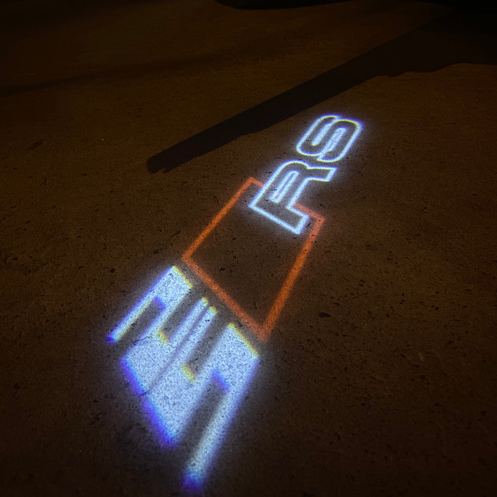 AUDI LOGO PROJECTOT LIGHTS Nr.19 (quantité 1 = 2 Logo Films /2 feux de porte)