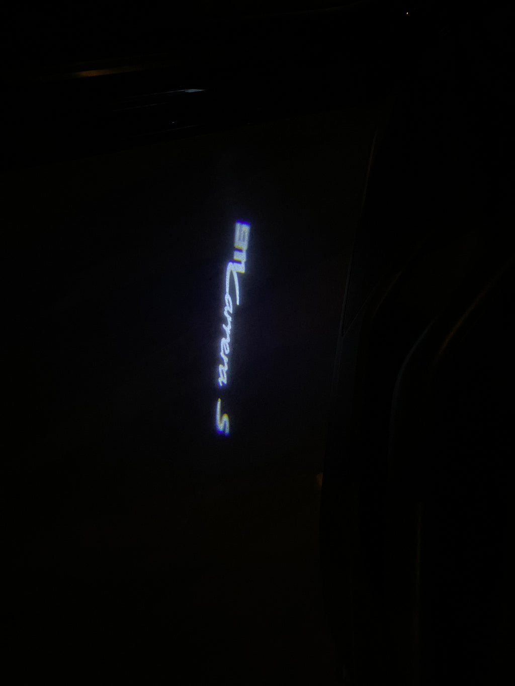 PORSCHE LOGO PROJECTOT LIGHTS Nr.80 (cantidad 1 = 2 logo película / 2 luces de puerta)