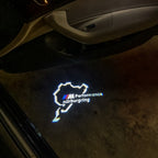 BMW M PERFORMANCE NÜBURGRING LOGO PROJEKTORLEUCHTEN Nr.09 (Anzahl 1 = 1 Sätze / 2 Türleuchten)