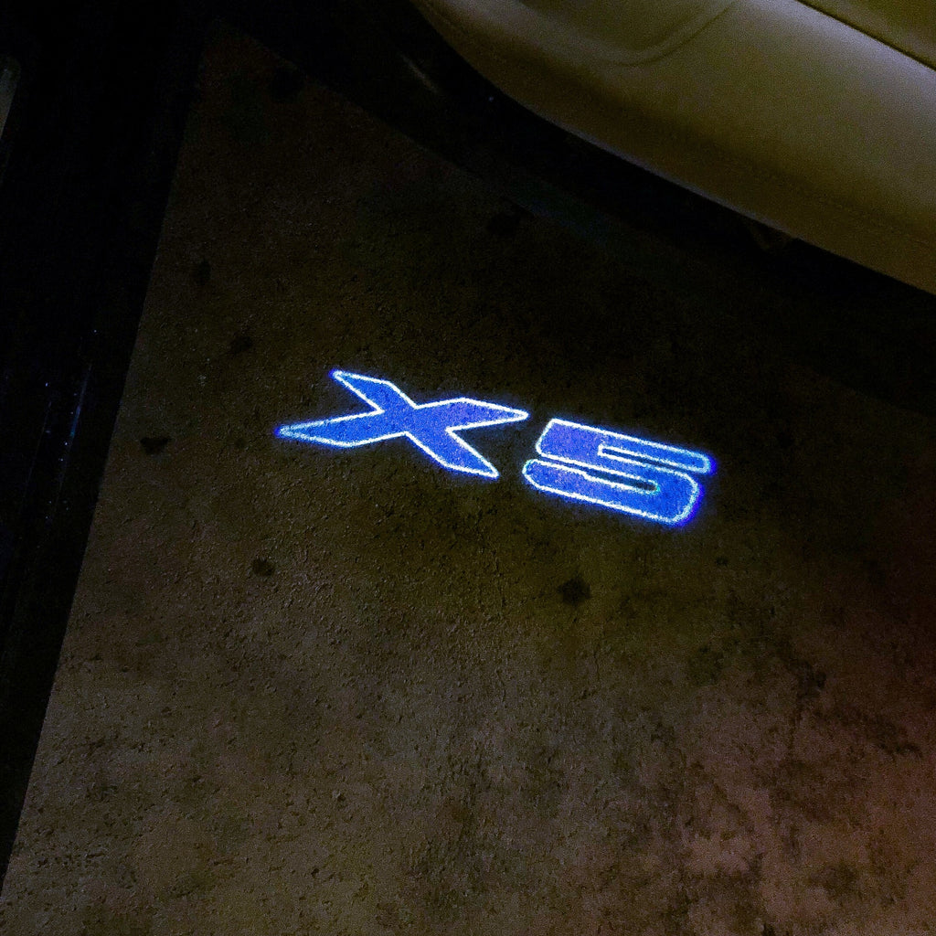BMW X5 LOGO PROJECTOT LIGHTS Nr.19 (cantidad 1 = 1 juego/2 luces de puerta)